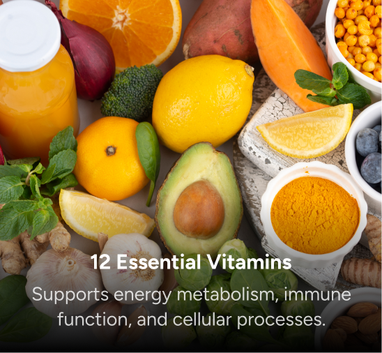 12 Essential Vitamins