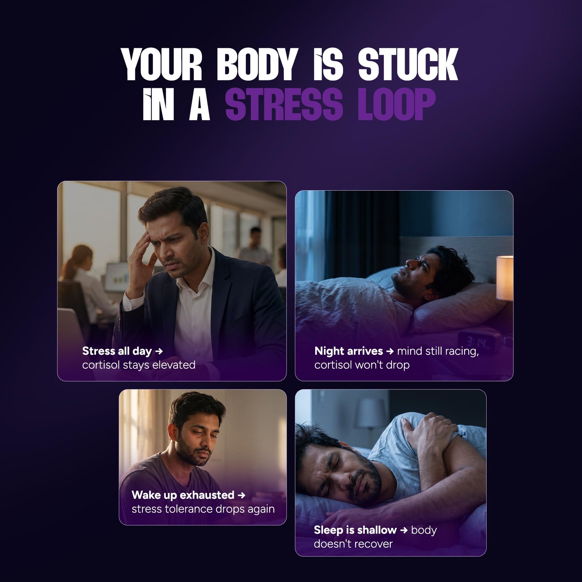 Deep Sleep Stack | Magnesium Complex + Ashwagandha | Natural Sleep & Recovery Support