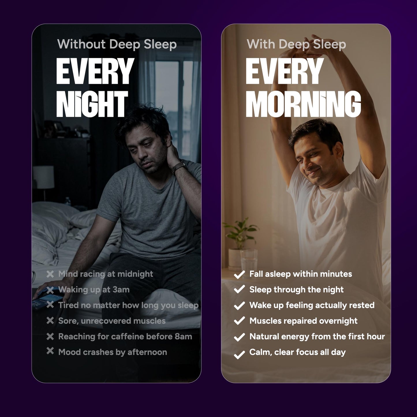 Deep Sleep Stack | Magnesium Complex + Ashwagandha | Natural Sleep & Recovery Support