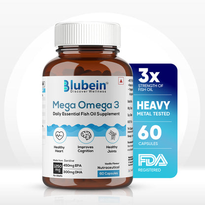 Mega Omega-3 Fish Oil Supplement