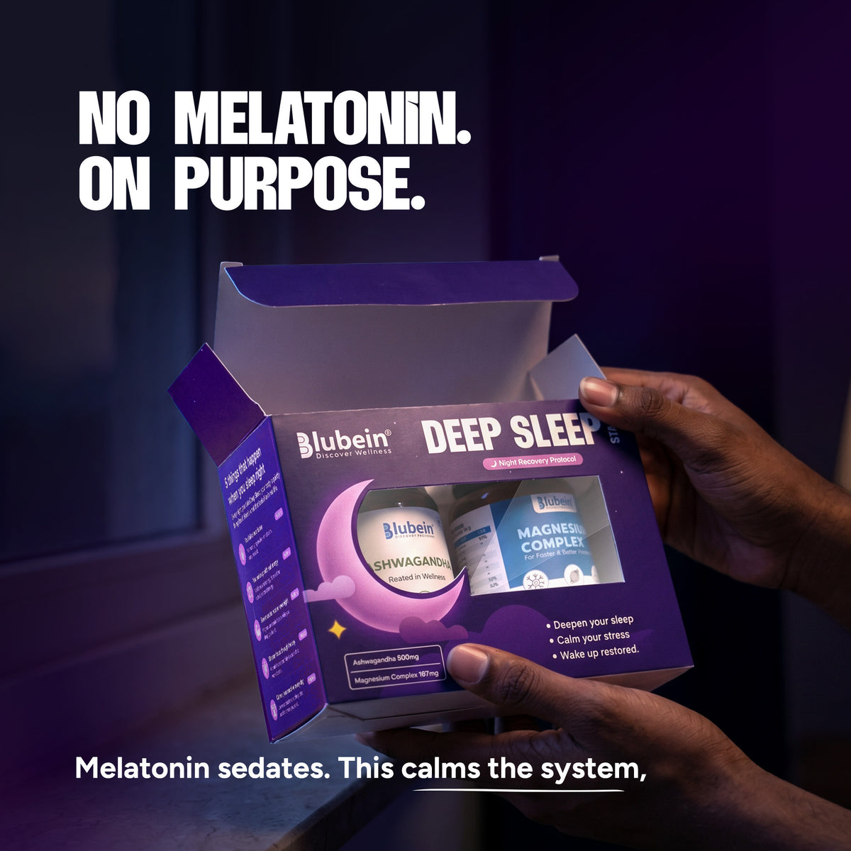 Deep Sleep Stack | Magnesium Complex + Ashwagandha | Natural Sleep & Recovery Support