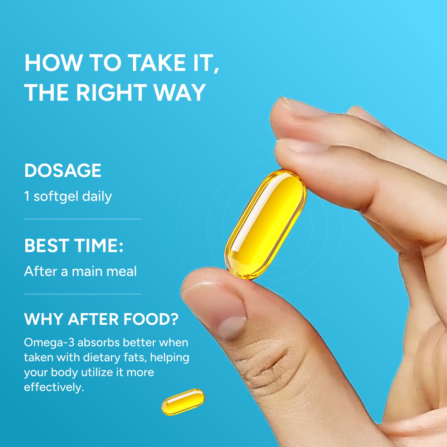 Mega Omega-3 Fish Oil Supplement