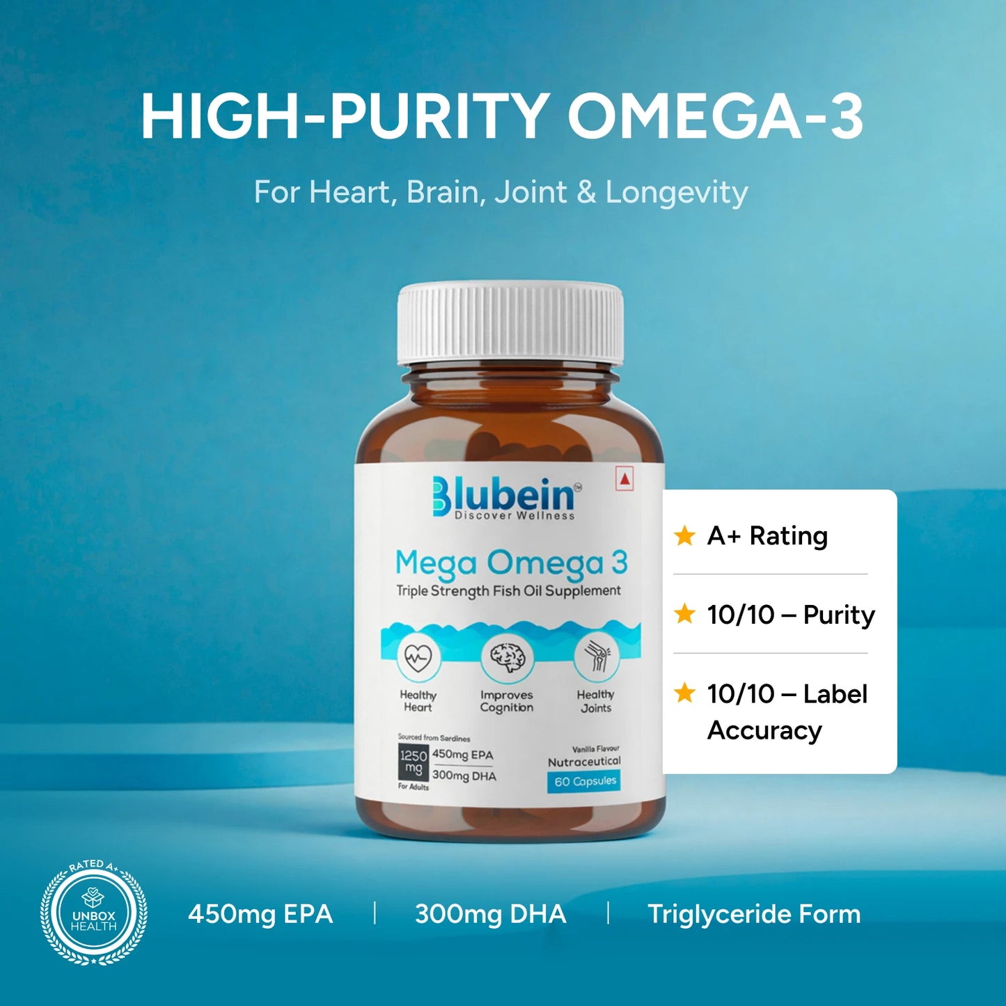 Mega Omega-3 Fish Oil Supplement