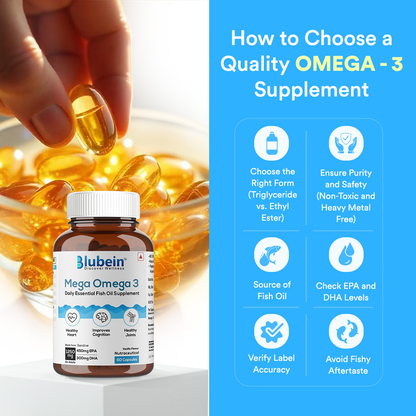 Mega Omega-3 Fish Oil Supplement