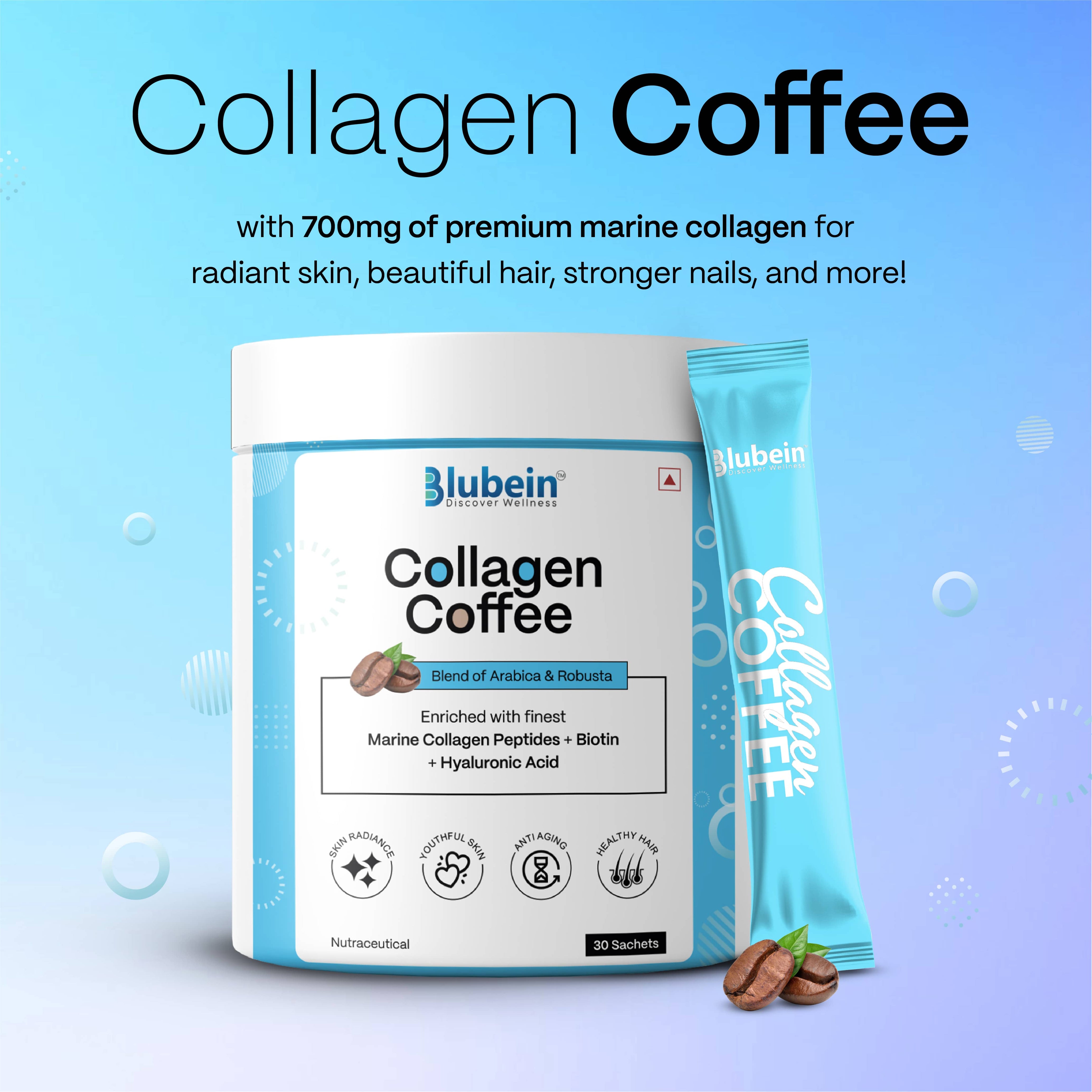 Collagen Coffee for Radiant Skin (30 Sachets)