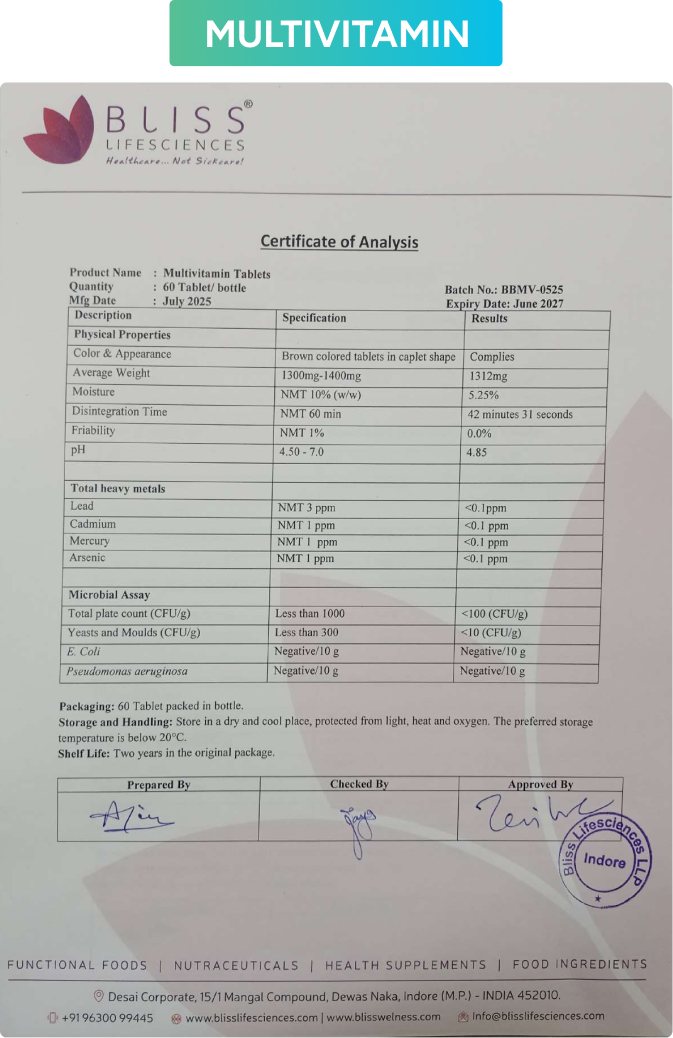 FDA Certified certificate