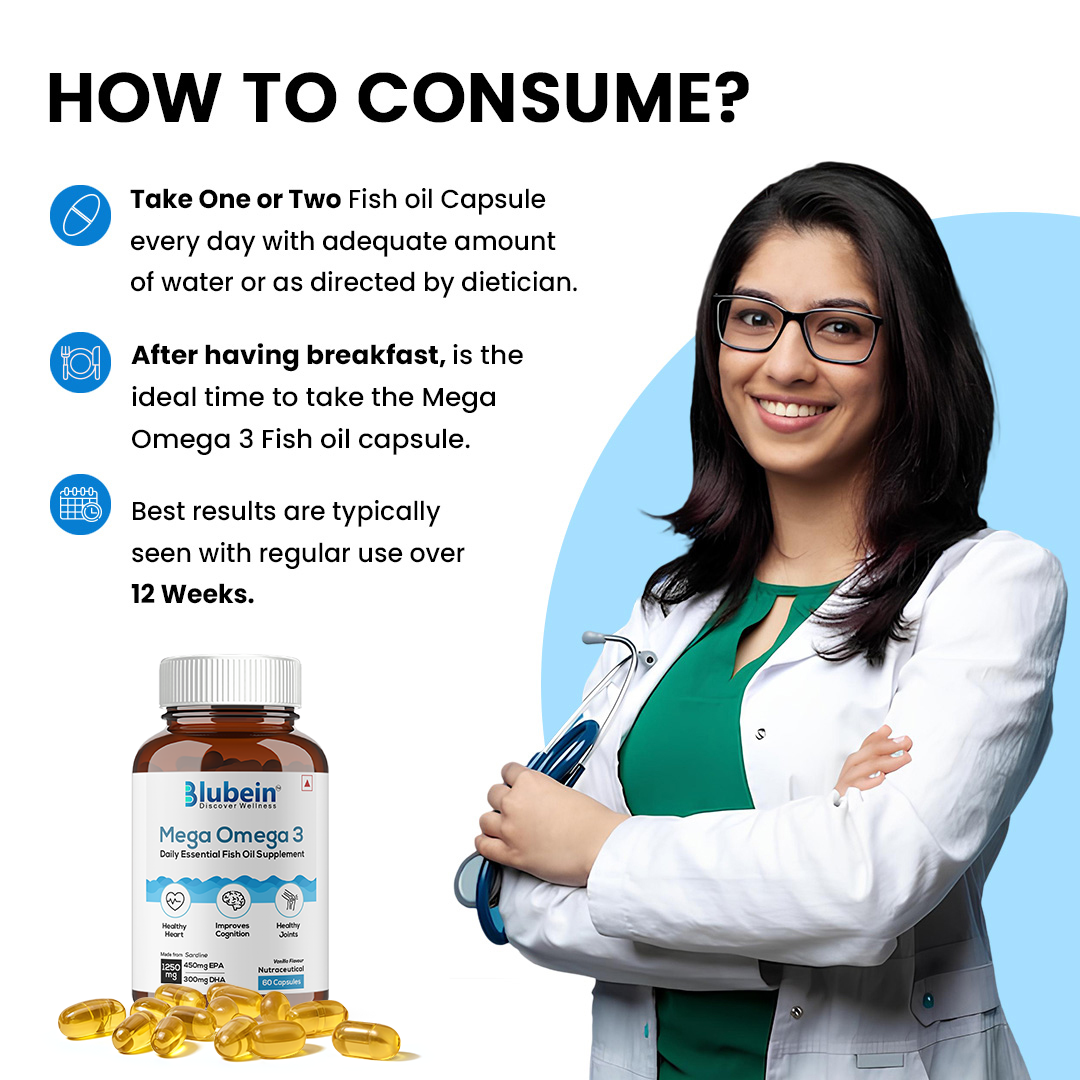 Mega Omega-3 Fish Oil Supplement