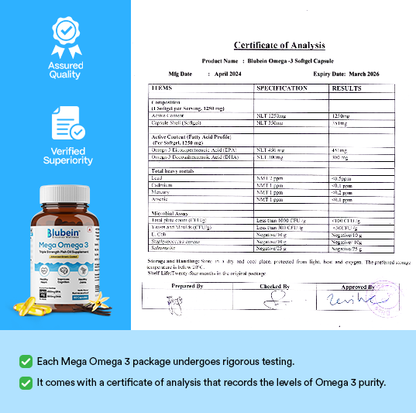 Mega Omega-3 Fish Oil Supplement